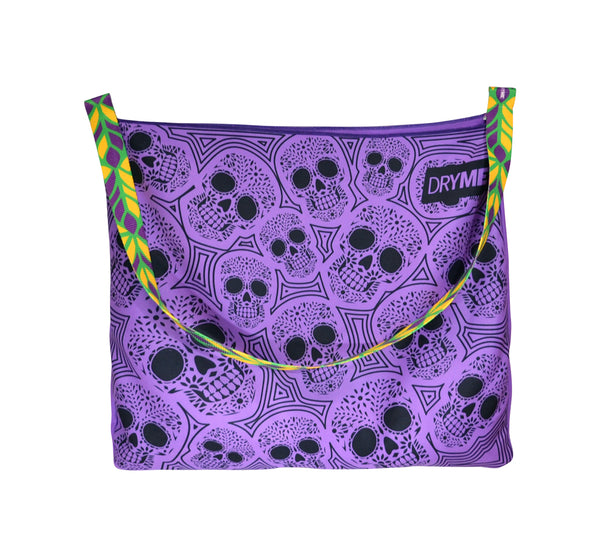 Bolsa Toalla Dryme Calavera Morada con Negro