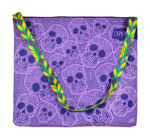 Bolsa Toalla Dryme Calavera Morada