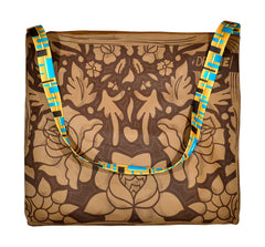 Bolsa Toalla Dryme Flores Café