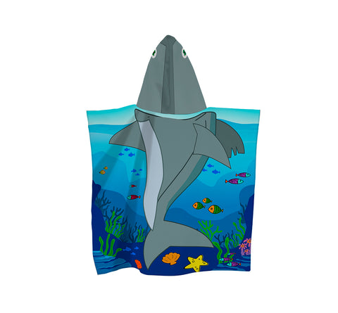 Poncho Para Niño con diseño SHARKY