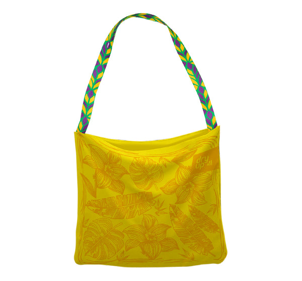 Bolsa Toalla Con Flores Amarilla