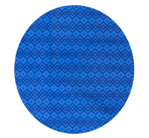 Toalla lisa DUO-TONO Grande Mosaico Azul